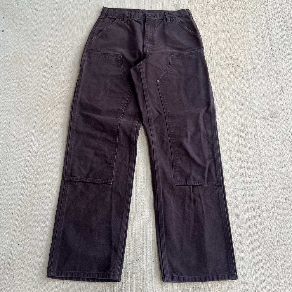 Carhartt B136 DKB brown double knee work wear carpenter pants